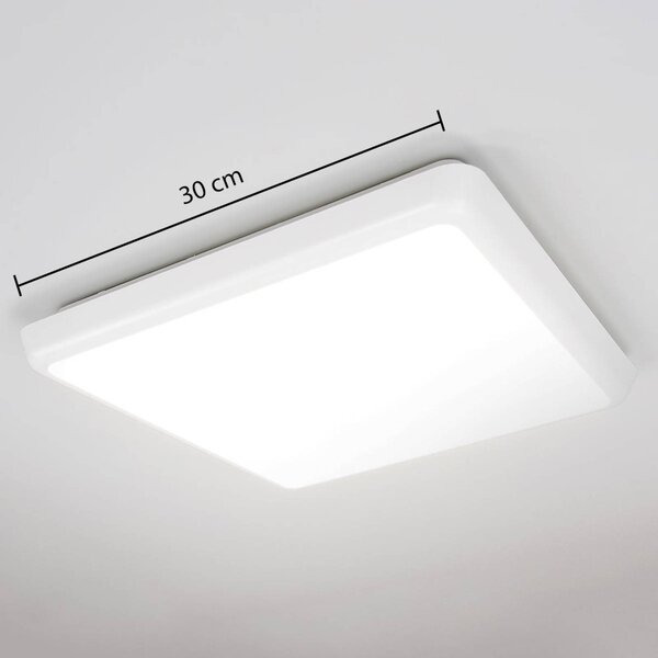 Lampa sufitowa LED Augustin Arcchio, biały / opal, łazienka, tworzywo sztuczne, nowoczesny