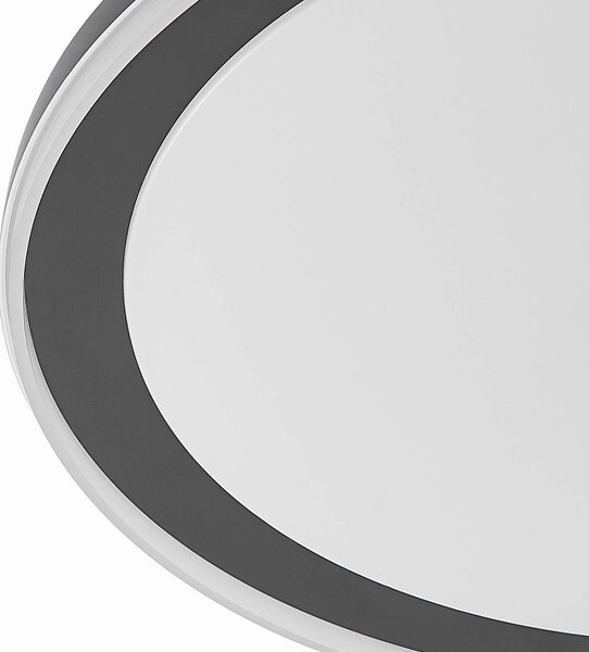 Lampa sufitowa LED Verdan Lindby, możliwość ściemniania, czarny, salon / jadalnia, metal, nowoczesny