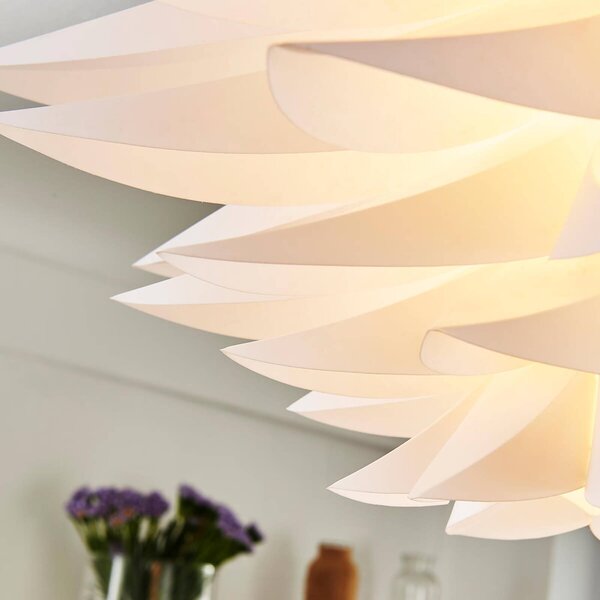 Lampa sufitowa Rimon Lindby, możliwość ściemniania, biały / opal, salon / jadalnia, tworzywo sztuczne, nowoczesny