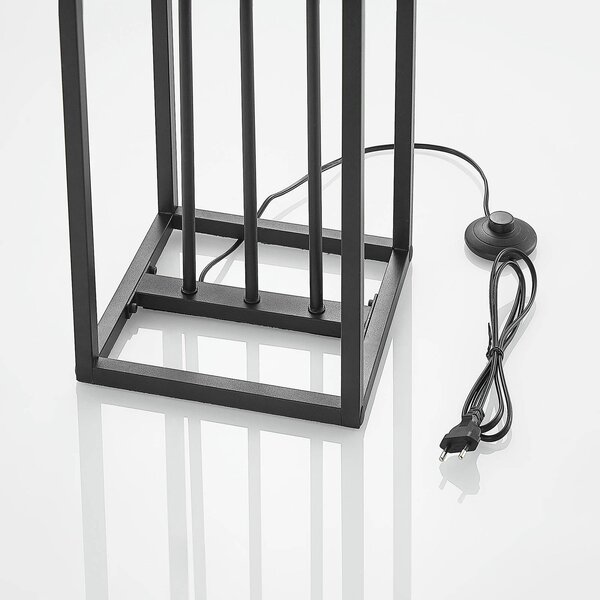 Lampa stojąca Tiliane Lindby, czarny, salon / jadalnia, metal, nowoczesny