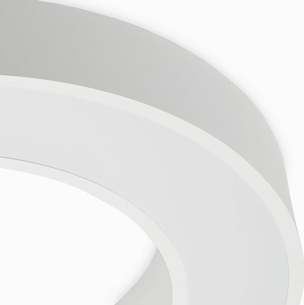 Lampa sufitowa LED Sharelyn Arcchio, możliwość ściemniania, biały / opal, kuchnia, aluminium, nowoczesny