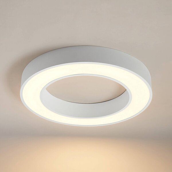 Lampa sufitowa LED Sharelyn Arcchio, możliwość ściemniania, biały / opal, kuchnia, aluminium, nowoczesny