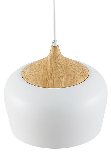 Lampa wisząca Vilsera Lindby, możliwość ściemniania, biały / opal, salon / jadalnia, metal, skandynawski