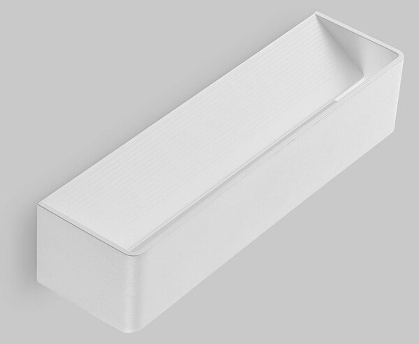 Kinkiet LED Karam Arcchio, możliwość ściemniania, biały / opal, salon / jadalnia, aluminium, nowoczesny