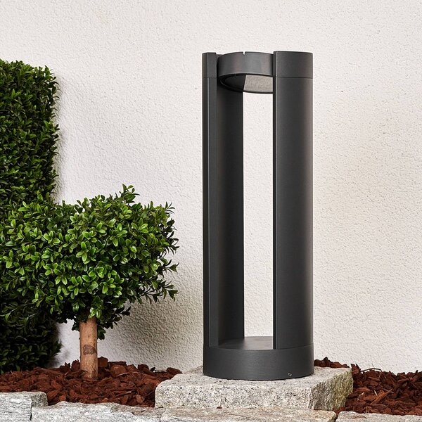 Lampa ogrodowa stojąca DYLEN Lucande, czarny, aluminium, nowoczesny