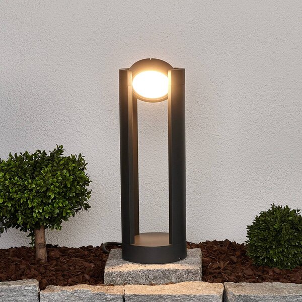 Lampa ogrodowa stojąca DYLEN Lucande, czarny, aluminium, nowoczesny