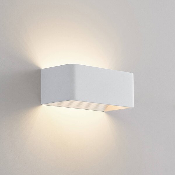 Kinkiet LED Karam Arcchio, biały / opal, salon / jadalnia, aluminium, nowoczesny