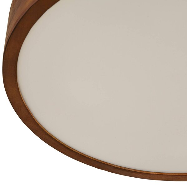 Lampa sufitowa Tanju Lindby, możliwość ściemniania, ciemne drewno, salon / jadalnia, drewno