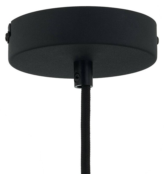 Lampa wisząca Venora Lindby, możliwość ściemniania, jasne drewno, salon / jadalnia, bambus, dworkowy / rustykalny