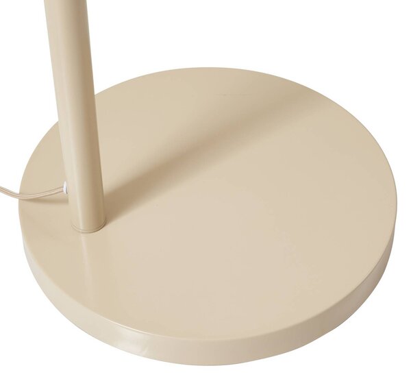 Lampa łukowa - lampa stojąca Helin Lindby, kremowy / amber, salon / jadalnia, tkanina / materiał / jedwab, nowoczesny
