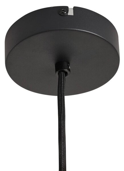 Lampa wisząca Clarine Lindby, możliwość ściemniania, ciemne drewno, salon / jadalnia, metal, nowoczesny