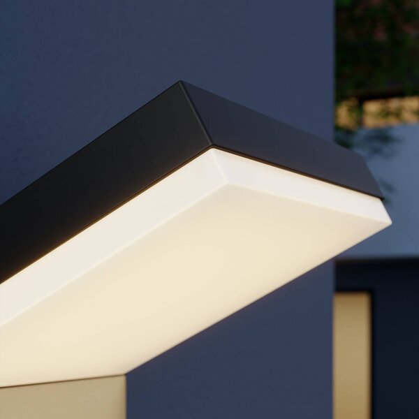 Lampa zewnętrzna z czujnikiem ruchu Yolena Arcchio, czarny, aluminium, nowoczesny