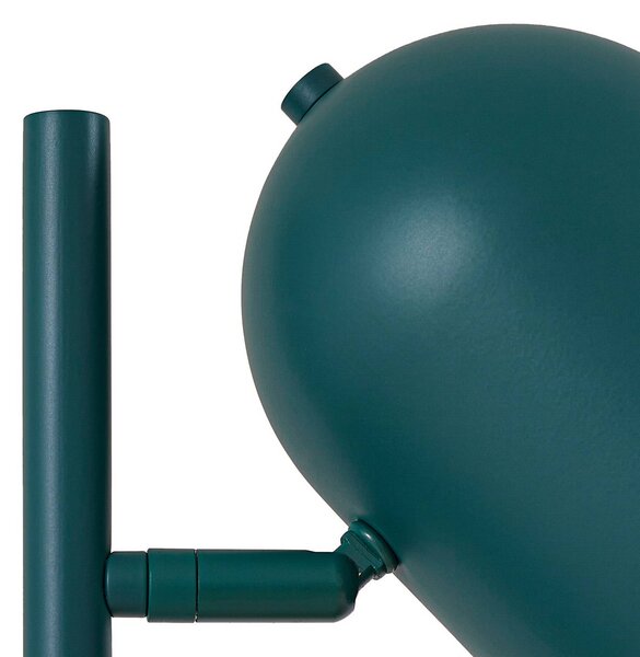 Lampa stojąca Isara Lindby, zielony, salon / jadalnia, metal, nowoczesny