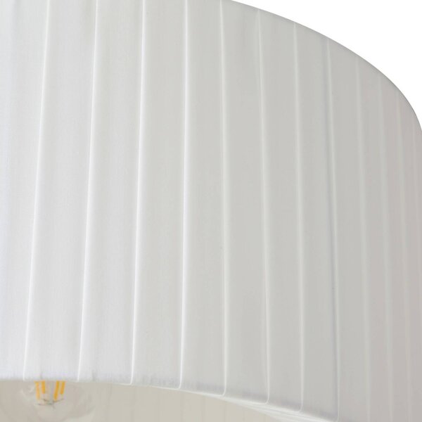 Lampa sufitowa Virelle Lindby, możliwość ściemniania, biały / opal, sypialnia, tkanina / materiał / jedwab