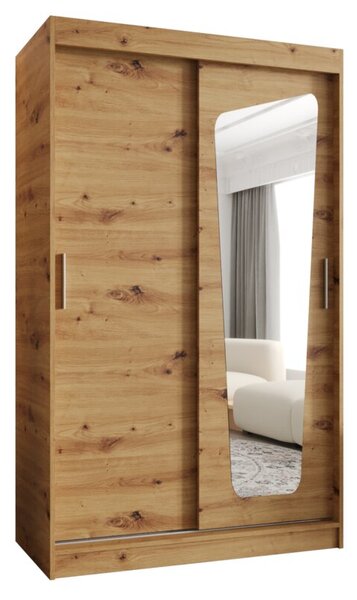 Szafa przesuwna z lustrem garderoba Moka 120 wys. 200 cm artisan