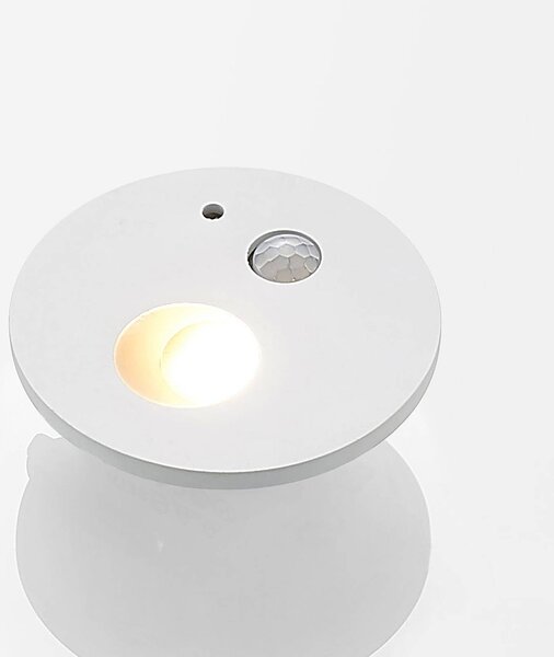 Arcchio Neru oprawa wpuszczana LED, okrągła, biała, biały / opal, salon / jadalnia, aluminium, nowoczesny