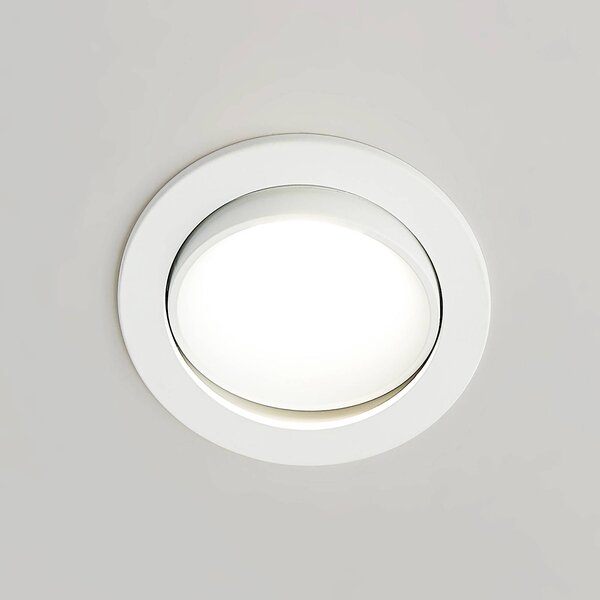 Arcchio oprawa wpuszczana LED Katerin, 10 cm, biały, obrotowy Katerin Arcchio, możliwość ściemniania, biały / opal, łazienka, tworzywo sztuczne, nowoczesny