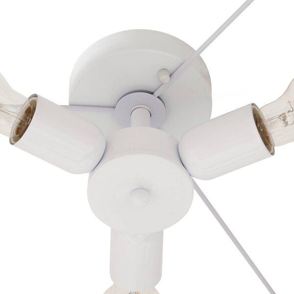 Lampa sufitowa Soula Lindby, możliwość ściemniania, kremowy / amber, salon / jadalnia, tworzywo sztuczne, dworkowy / rustykalny