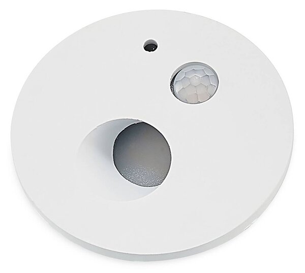 Arcchio Neru oprawa wpuszczana LED, okrągła, biała, biały / opal, salon / jadalnia, aluminium, nowoczesny