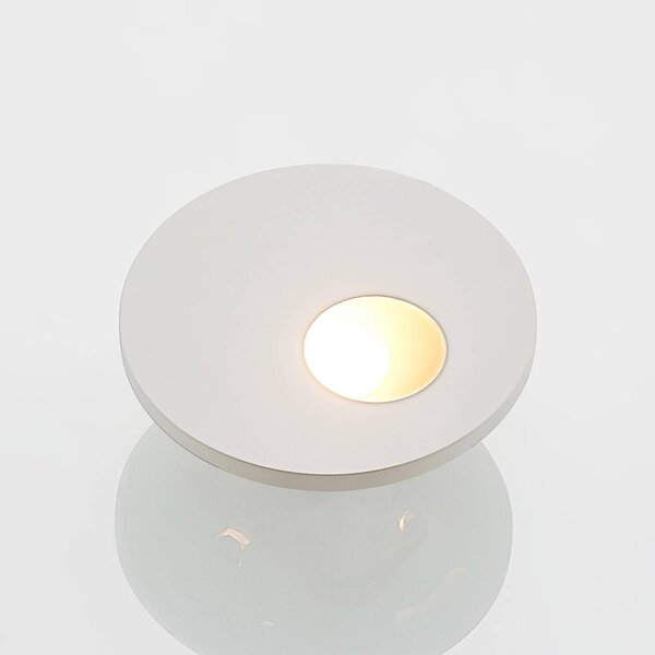 Oprawa wpuszczana LED Arcchio Vexi, Ø 7,5 cm, biały, aluminium, CCT Vexi Arcchio, możliwość ściemniania, biały / opal, salon / jadalnia, aluminium, nowoczesny