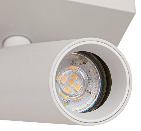 Arcchio Reflektor sufitowy Brinja Slim, biały, 1-punktowy, GU10 MR11 Slim Arcchio, możliwość ściemniania, biały / opal, przedpokój, aluminium, nowoczesny
