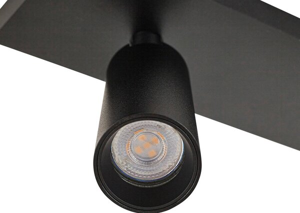 Arcchio Reflektor sufitowy Brinja Slim, czarny, 3-punktowy GU10 MR11 Slim Arcchio, możliwość ściemniania, czarny, przedpokój, aluminium, nowoczesny