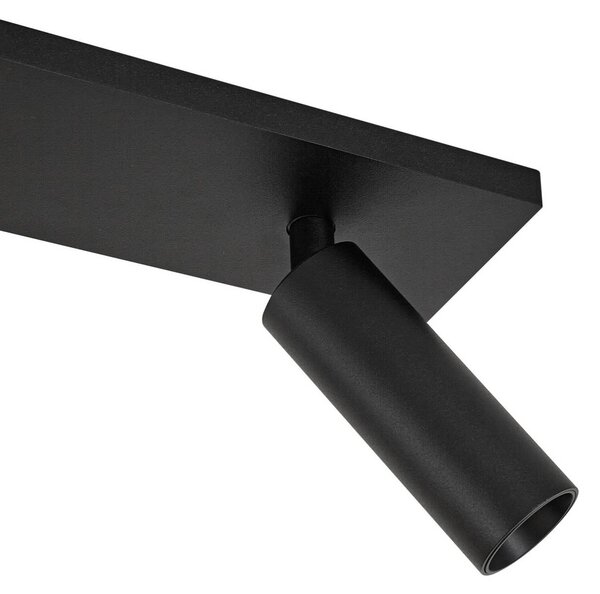 Arcchio Reflektor sufitowy Brinja Slim, czarny, 3-punktowy GU10 MR11 Slim Arcchio, możliwość ściemniania, czarny, przedpokój, aluminium, nowoczesny