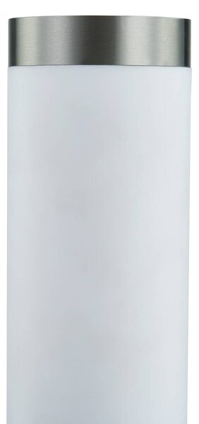 Lampa cokołowa Lindby Statius, srebrna, stal nierdzewna, czujnik, 45 cm Statius, chromowy / srebrny, stal szlachetna, nowoczesny