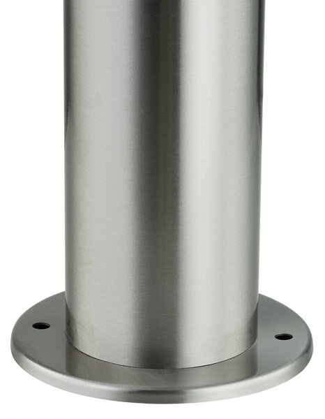 Lampa cokołowa Lindby Statius, srebrna, stal nierdzewna, czujnik, 45 cm Statius, chromowy / srebrny, stal szlachetna, nowoczesny