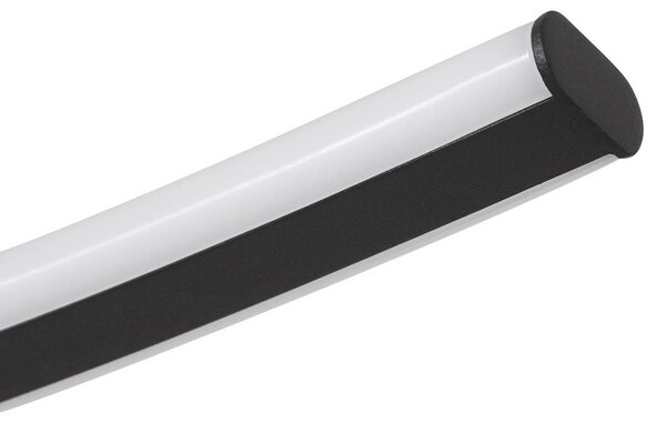 Lampa sufitowa LED Ravion Lindby, czarny, salon / jadalnia, aluminium, nowoczesny