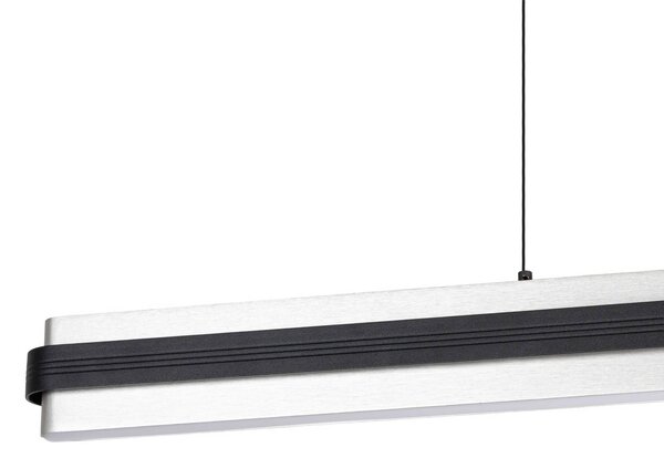Lampa wisząca Tarnin Lucande, możliwość ściemniania, czarny, salon / jadalnia, metal, nowoczesny
