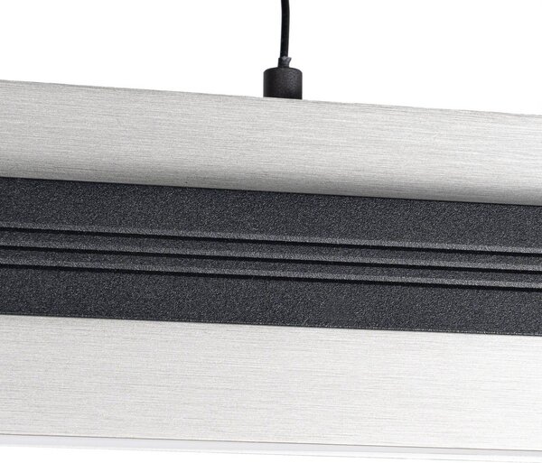Lampa wisząca Tarnin Lucande, możliwość ściemniania, czarny, salon / jadalnia, metal, nowoczesny