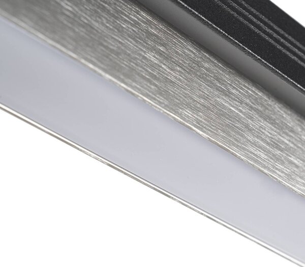 Lampa wisząca Tarnin Lucande, możliwość ściemniania, czarny, salon / jadalnia, metal, nowoczesny