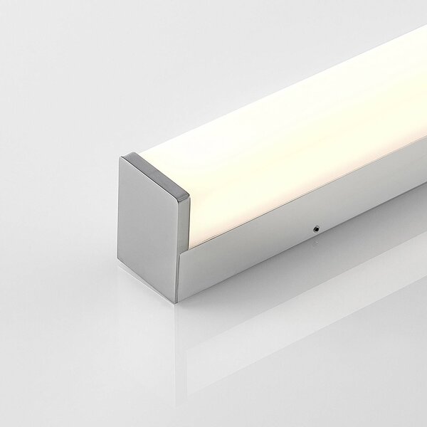 Kinkiet Klea Lindby, chromowy / srebrny, łazienka, aluminium, nowoczesny