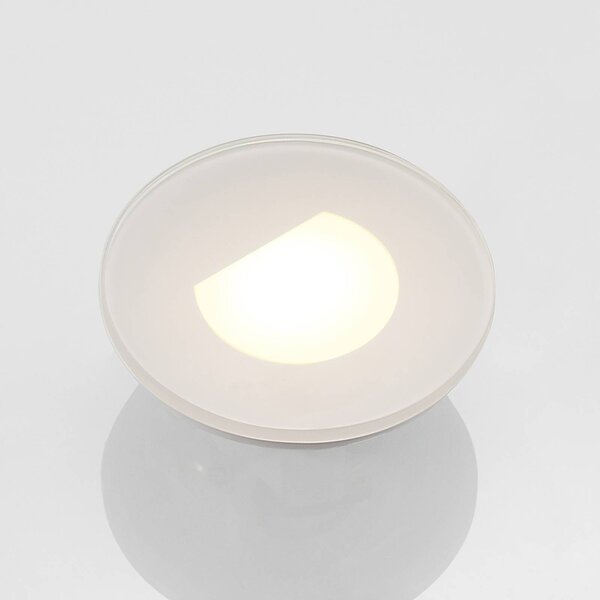 Oprawa wpuszczana LED Arcchio Vexi, Ø 7,8 cm, biały, aluminium, CCT Vexi Arcchio, możliwość ściemniania, biały / opal, salon / jadalnia, aluminium, nowoczesny
