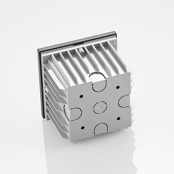 Arcchio oprawa wpuszczana ścienna Zamo, G9, czarna, 12 cm, IP65 Zamo Arcchio, możliwość ściemniania, czarny, przedpokój, aluminium, nowoczesny