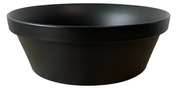 Czarna ceramiczna umywalka nablatowa G1-T65