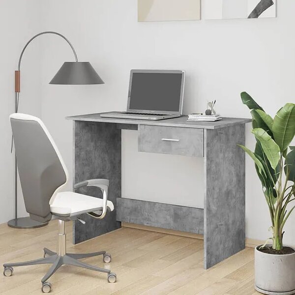 Loftowe biurko do pokoju w kolorze beton L2-S10