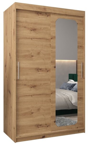 Szafa przesuwna garderoba Promo T2 120 wys. 200 cm artisan + artisan