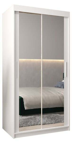 Szafa przesuwna garderoba Tokyo 3 100 wys. 200 cm biaÅy + biaÅy
