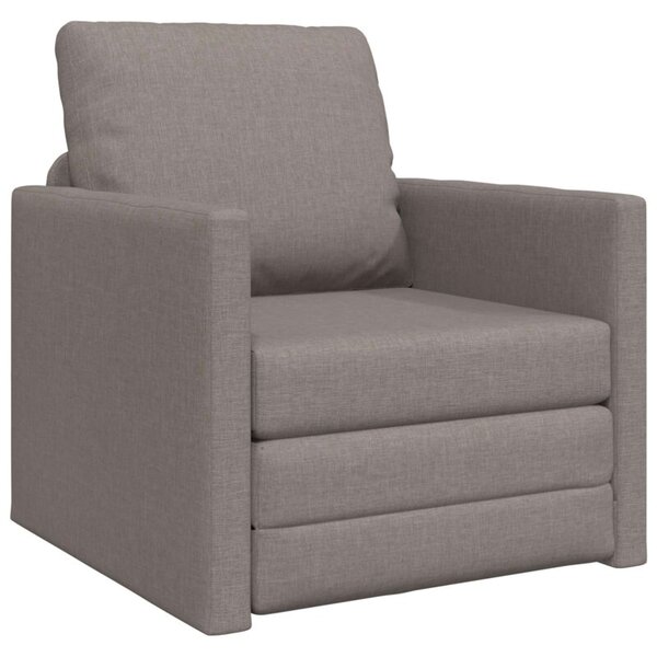 Sofa bed ciemnoszary 74 x 77 x 81 cm tkanina