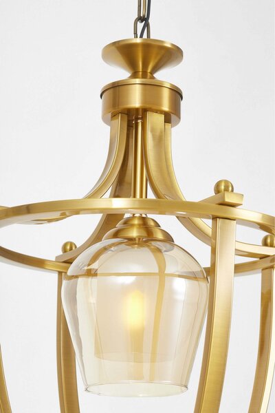 LAMPA WISZĄCA NOWOCZESNA LOFT ZŁOTA BROOKLYN L1