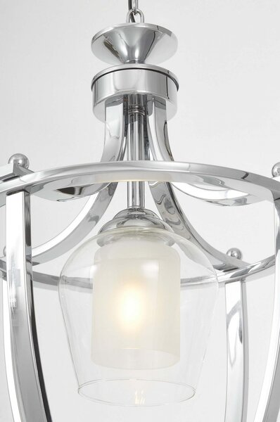 LAMPA WISZĄCA NOWOCZESNA LOFT CHROMOWANA BROOKLYN L1