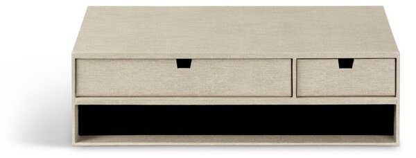 Kartonowy organizer na dokumenty z szufladką Ted Canvas Paper Laminate – Bigso