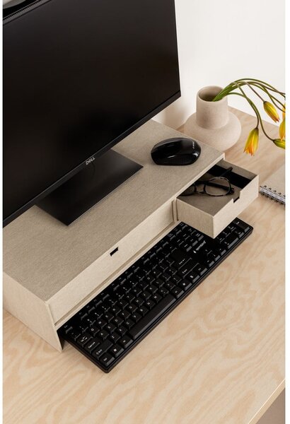 Kartonowy organizer na dokumenty z szufladką Ted Canvas Paper Laminate – Bigso