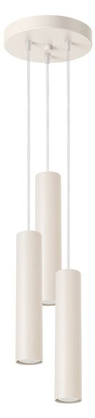 Kremowa lampa wisząca ø 19,5 cm Castro – Sollux