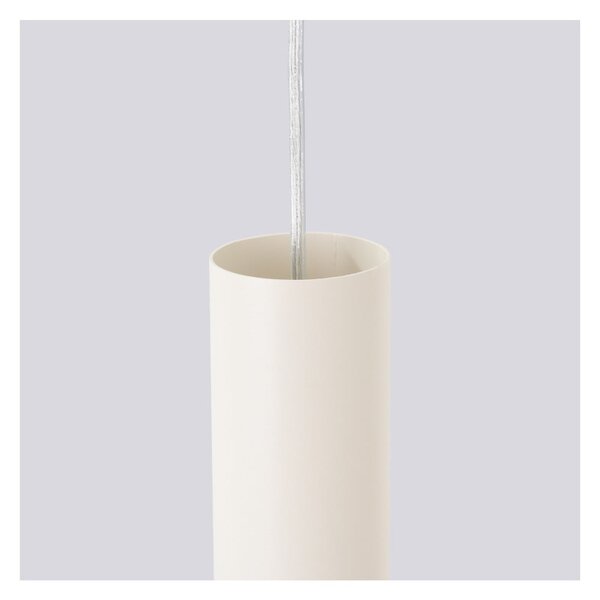 Kremowa lampa wisząca ø 19,5 cm Castro – Sollux