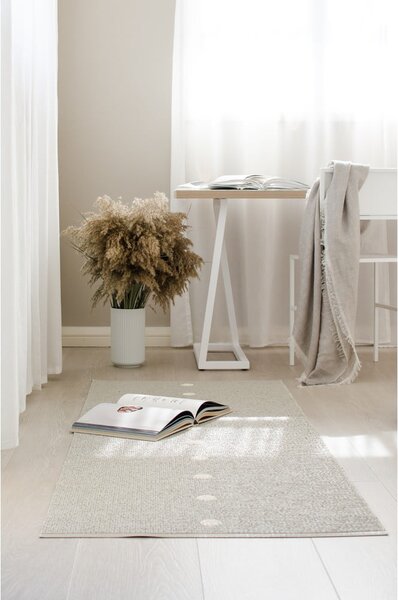 Beżowo-kremowy dywan odpowiedni na zewnątrz 70x140 cm Peg Linen Vanilla – Pappelina