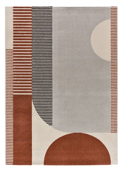Czerwono-szary dywan 160x230 cm Gaia – Universal