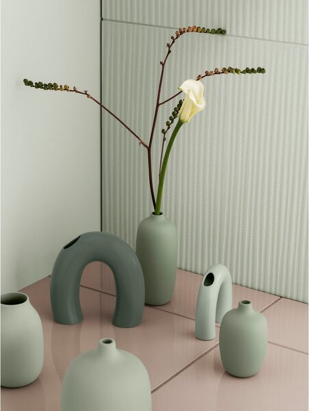 Szałwiowy ceramiczny wazon (wysokość 18 cm) Ceola – Blomus